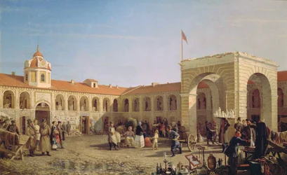 Apraksin-Markt in St. Petersburg, 1862